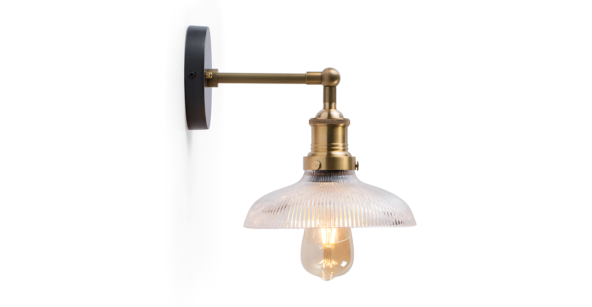 Merlin Glass Wall Light 8″_1