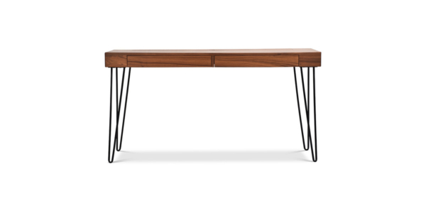 Dylon Teak and Metal Study Table
