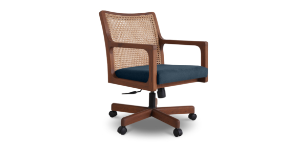 Clarens Teak and Rattan Study Chair