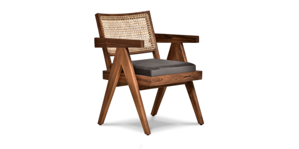 Lyon Teak and Rattan Dining Chair