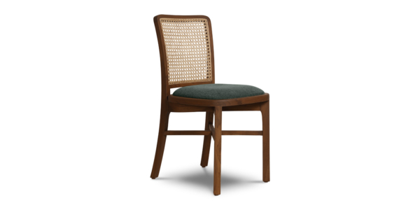 Como Teak and Rattan Dining Chair