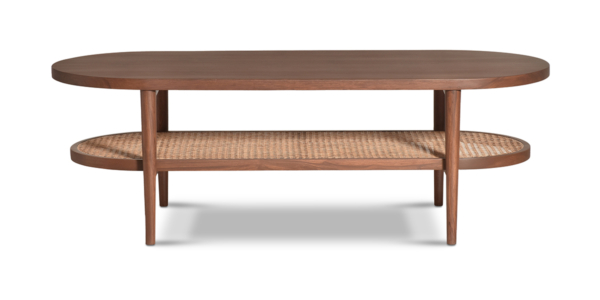 Sitka Teak and Rattan Coffee Table