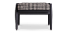 Lap and Dado Aden Oak Footstool - Black 3