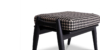 Lap and Dado Aden Oak Footstool - Black 4