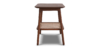 Cavan Teak Side Table with Rattan Shelf 3