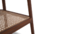 Cavan Teak Side Table with Rattan Shelf 6