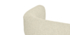 Lap and Dado Aveta Oak Boucle Sofa Teak Finish - Ovis Ivory 8