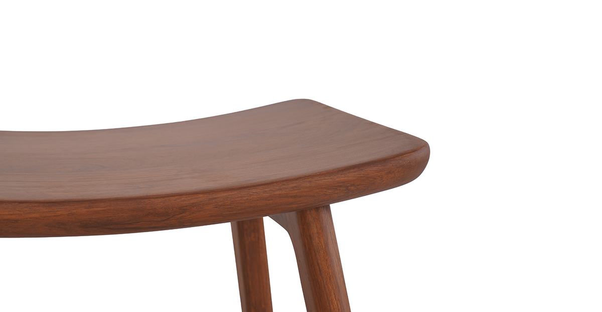 Lap and Dado Nara Teak Stool 4