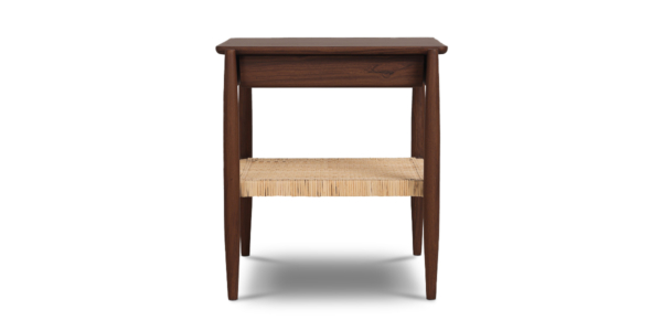Elda Teak and Rattan Side Table