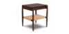 Lap and Dado Elda Teak and Rattan Side Table 2