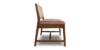Lap and Dado Malda Teak and Rattan Armless Bench - Bingle Terracotta 2