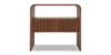 Lap and Dado Bowie Oak Side Table - Teak Finish 1