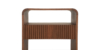 Lap and Dado Bowie Oak Side Table - Teak Finish 6