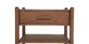Lap and Dado Garo Oak Side Table - Teak Finish 6