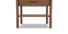 Lap and Dado Garo Oak Side Table - Teak Finish 7