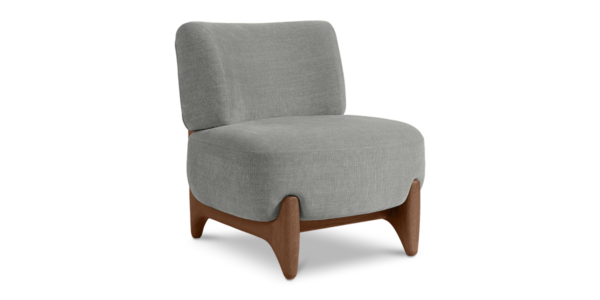 Auli Oak Lounge Chair - Teak Finish
