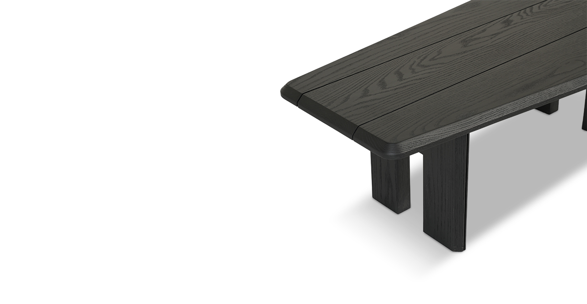 Lap and Dado Leeds Ash Coffee Table Black 6