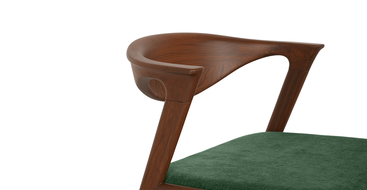 Lap and Dado Siwan Teak Chair Copeland Greenstone 5