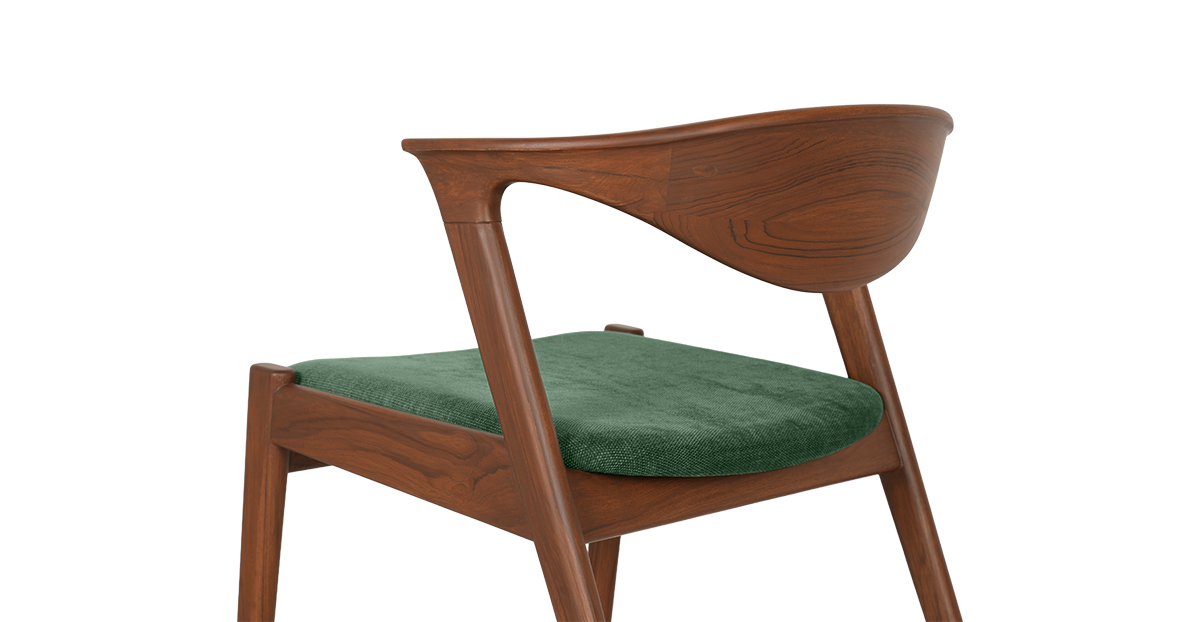Lap and Dado Siwan Teak Chair Copeland Greenstone 6